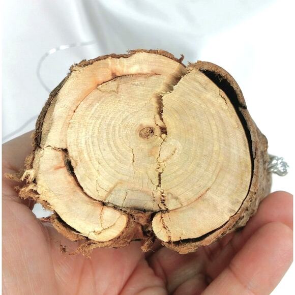 Artisan Whimsical Wired Aluminum Tree Ohio Wood Base Silver Adjustable Display - Picture 7 of 9